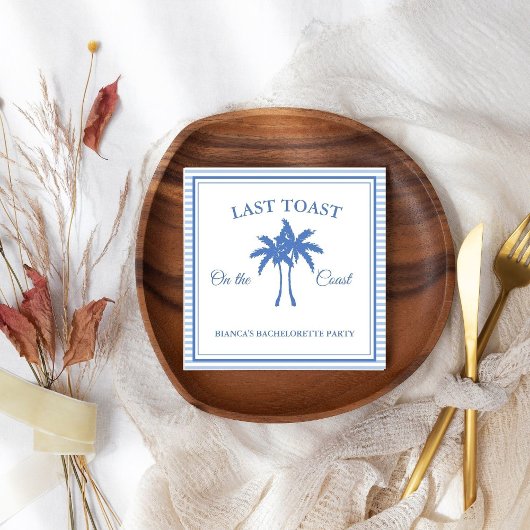 Laatste Toast op de Coast Bachelorette Weekend Par Servet