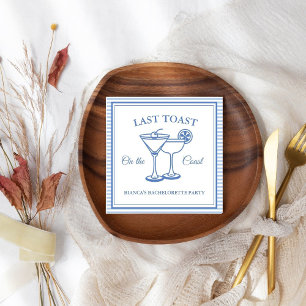 Laatste Toast op de Coast Bachelorette Weekend Par Servet