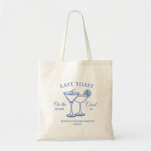 Laatste Toast op de Coast Bachelorette Weekend Par Tote Bag (Voorkant)