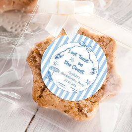 Laatste toast op de Coast Bachelorette Weekend Ronde Sticker