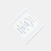 Laatste toast op de Coast Bachelorette Weekend Servet (Hoek)