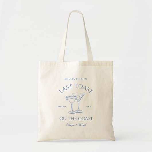 Laatste toast op de Coast Bachelorette Weekend Tote Bag (Voorkant)