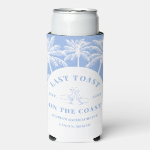 Laatste toast op de Coast Beach Bachelorette Coole Seltzer Blikjeskoeler