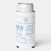Laatste toast op de Coast Beach Bachelorette Coole Seltzer Blikjeskoeler (Seltzer Voorkant)