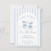 Laatste toast op de Coast Beach Bachelorette Kaart (Voorkant)