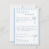 Laatste toast op de Coast Beach Bachelorette Kaart (Achterkant)