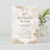 Laatste toast op de Coast Beach Bachelorette Kaart (Staand voorkant)