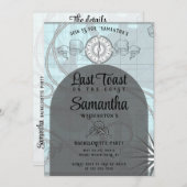 Laatste Toast op de Coast Beach Bachelorette Party Kaart (Voorkant / Achterkant)