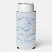 Laatste Toast op de Coast Beach Bachelorette Party Seltzer Blikjeskoeler (Seltzer Voorkant)