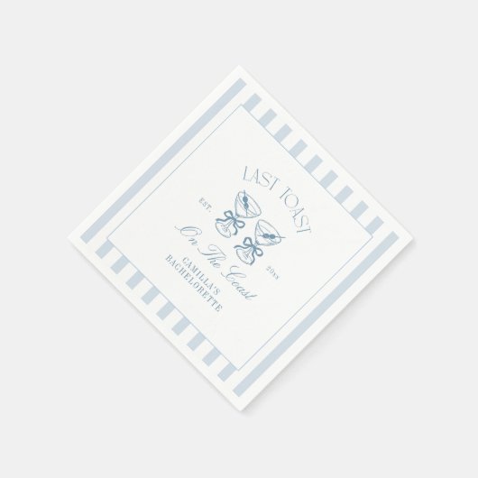 Laatste toast op de Coast Beach Bachelorette Servet (Hoek)