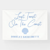 Laatste toast op de Coast Beach Bachelorette Spandoek (Horizontaal)