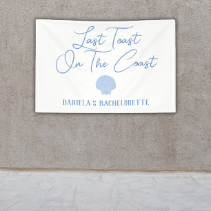 Laatste toast op de Coast Beach Bachelorette Spandoek