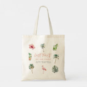 Laatste toast op de Coast Beach Bachelorette Tote Bag (Achterkant)