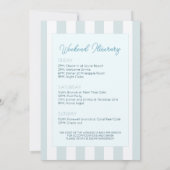 Laatste Toast op de Coast Beach Bachelorette Weeke Kaart (Achterkant)