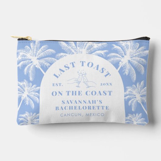Laatste Toast op de Coast Beach Blue Bachelorette Etui (Voorkant)