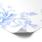 Laatste Toast op de Coast Beach Blue Bachelorette Poster (Hoek)