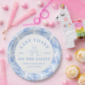 Laatste toast op de Coast Beach Coastal Bacheloret Papieren Bordje (Feest)