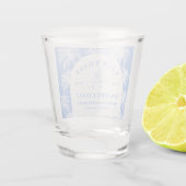 Laatste toast op de Coast Beach Coastal Bacheloret Shot Glas (Achterkant)