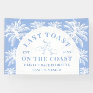 Laatste toast op de Coast Beach Coastal Bacheloret Spandoek
