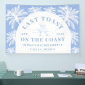 Laatste toast op de Coast Beach Coastal Bacheloret Spandoek (Beurs)