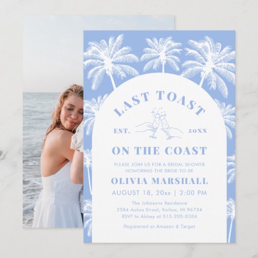 Laatste toast op de Coast Beach Foto Vrijgezellenf Kaart (Voorkant / Achterkant)