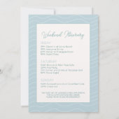 Laatste Toast op de Coast Blue Bachelorette Weeken Kaart (Achterkant)