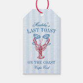 Laatste toast op de Coast Lobster Bachelorette Par Cadeaulabel (Voorkant)