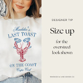 Laatste toast op de Coast Lobster Bachelorette Par Trui