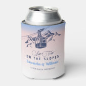 Laatste toast op de helling ski-vrijgezel bedankt blikjeskoeler (Blikje Voorkant)