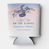 Laatste toast op de helling ski-vrijgezel bedankt blikjeskoeler (Voorkant)