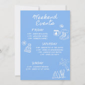 Laatste toast op de hellingen Bachelorette Kaart (Achterkant)