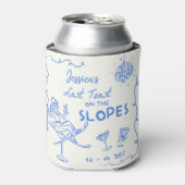 Laatste toast op de hellingen Bachelorette Weekend Blikjeskoeler (Blikje Voorkant)