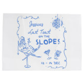 Laatste toast op de hellingen Bachelorette Weekend Groot Cadeauzakje (Achterkant)