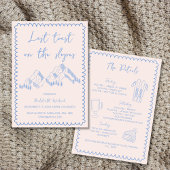 Laatste toast op de hellingen Bachelorette Weekend Kaart