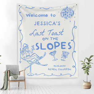 Laatste toast op de hellingen Bachelorette Weekend Wandkleed