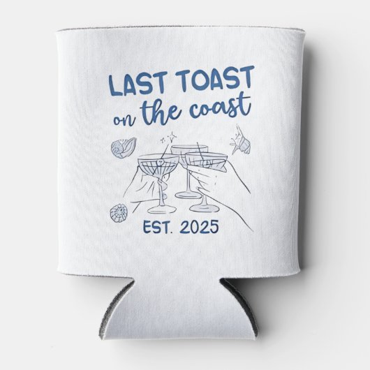 Laatste toast op de kust 2025 blikjeskoeler (Voorkant)