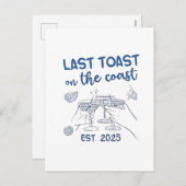 Laatste toast op de kust 2025 feestdagenkaart (Voorkant / Achterkant)