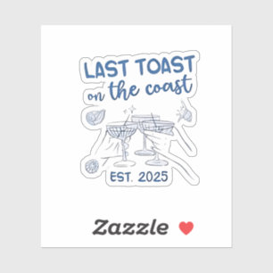 Laatste toast op de kust 2025 sticker