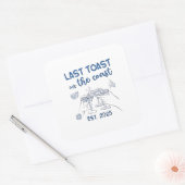 Laatste toast op de kust 2025 vierkante sticker (Envelop)
