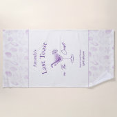 Laatste Toast op de Kust Afscheidsfeestje Strandlaken (Voorkant)