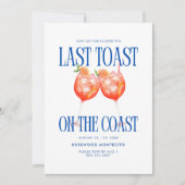Laatste toast op de kust Aperol Spritz Bachelorett Kaart (Voorkant)