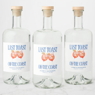 Laatste toast op de kust Aperol Spritz Bachelorett Likeurfles Etiket