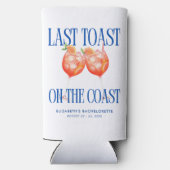 Laatste toast op de kust Aperol Spritz Bachelorett Seltzer Blikjeskoeler (Achterkant)