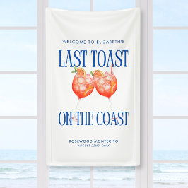 Laatste toast op de kust Aperol Spritz Bachelorett Spandoek