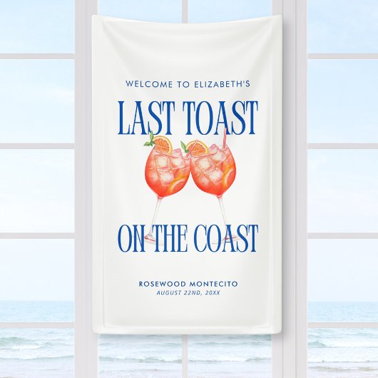 Laatste toast op de kust Aperol Spritz Bachelorett Spandoek