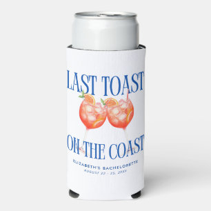 Laatste toast op de kust Aperol Spritz vrijgezelle Seltzer Blikjeskoeler
