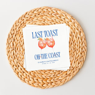 Laatste toast op de kust Aperol Spritz vrijgezelle Servet