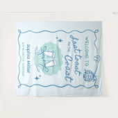 Laatste toast op de kust Bachelorette achtergrond Wandkleed (Voorkant (horizontaal))