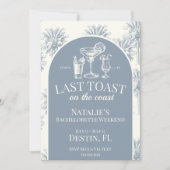 Laatste toast op de kust Bachelorette Blauw Kaart (Voorkant)
