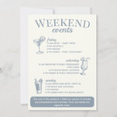 Laatste toast op de kust Bachelorette Blauw Kaart (Achterkant)